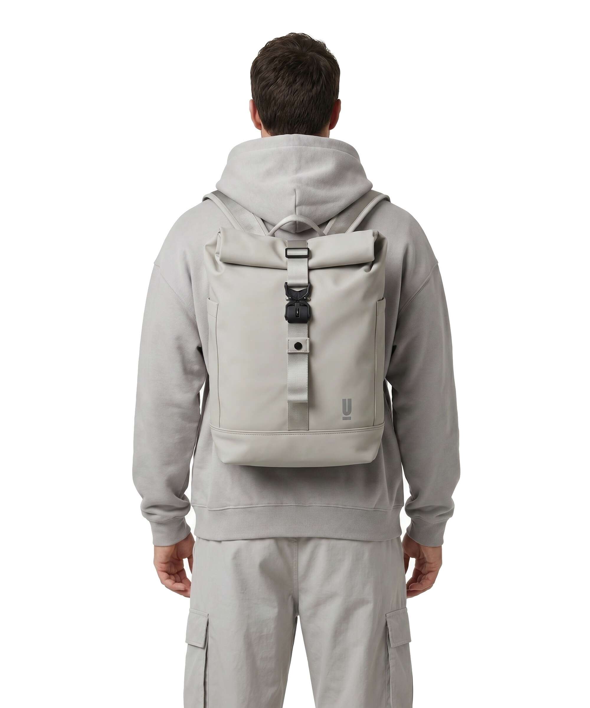 The Urban Society Rolltop backpack light grey