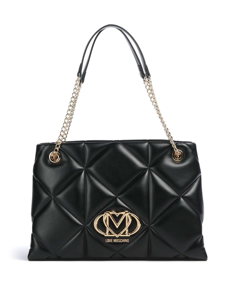 Love Moschino Embossed Q Tote bag black