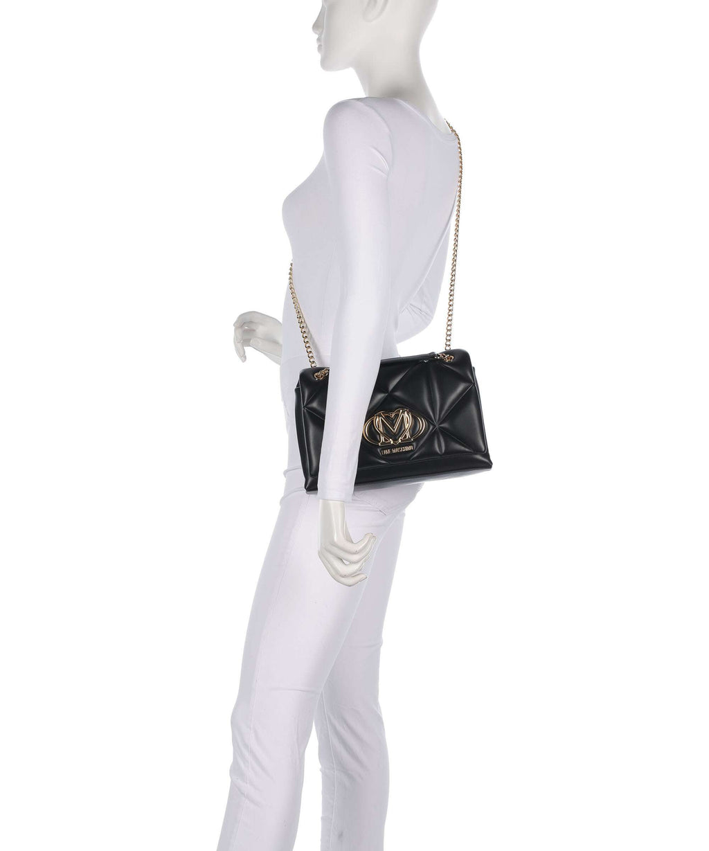 Love Moschino Embossed Q Shoulder bag black