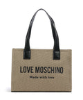 Love Moschino Cargo Canvas Tote bag black/gold