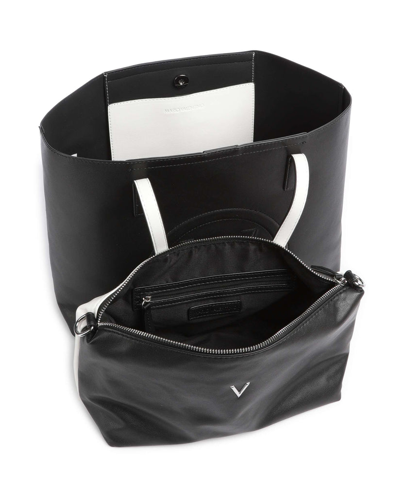 Valentino Bags Selena Re Tote bag nero/bianco