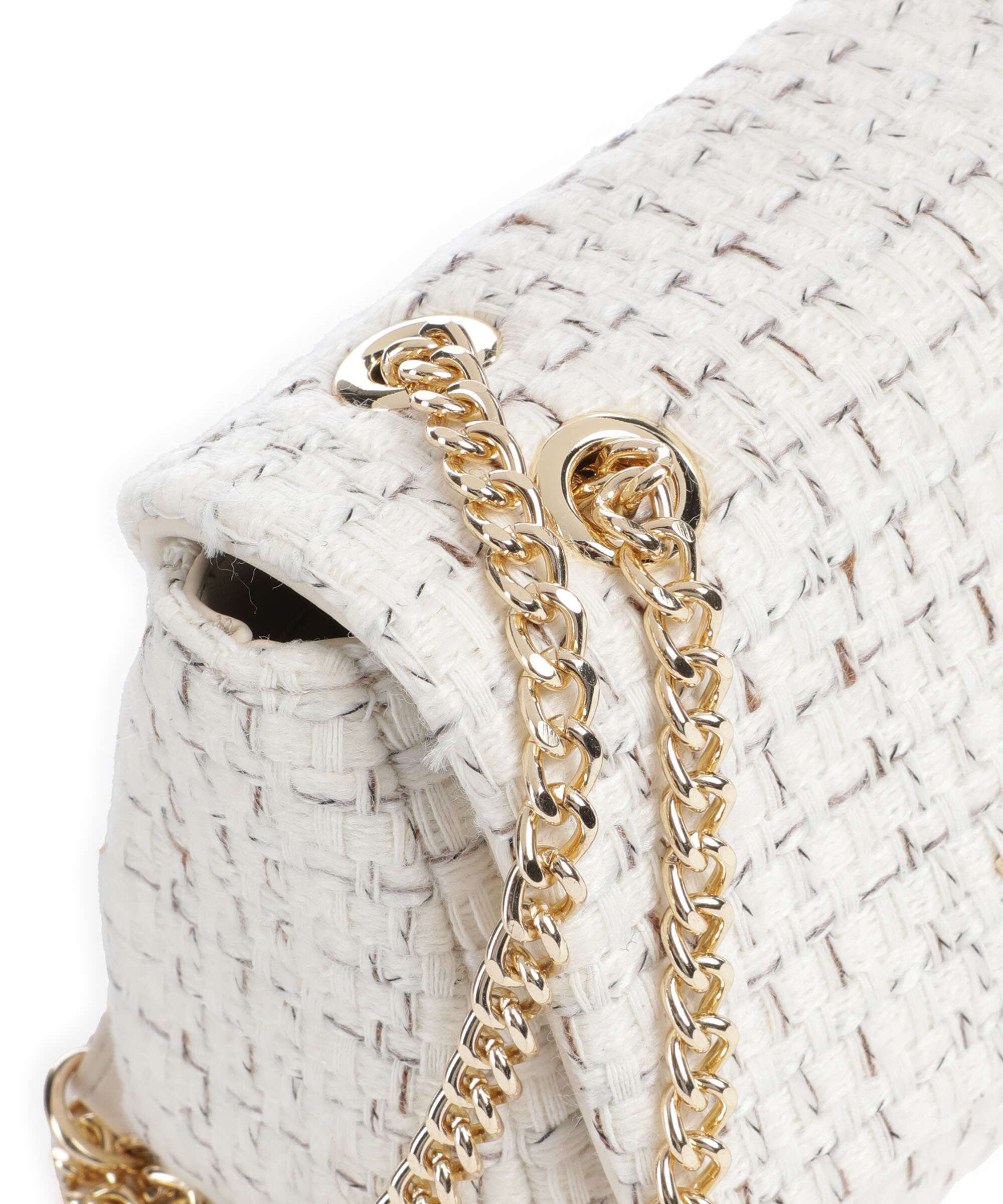 Valentino Bags Tweed Shoulder bag off white/multicolour