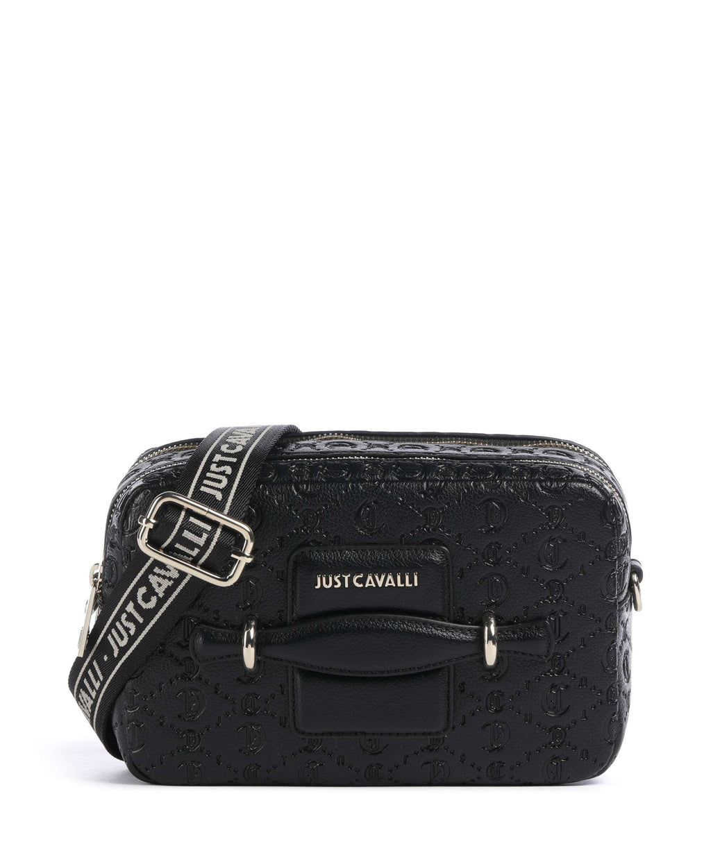 Just Cavalli All Over Gothic Crossbody bag black
