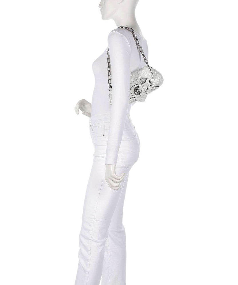 Just Cavalli Crossed Laces Shoulder bag white