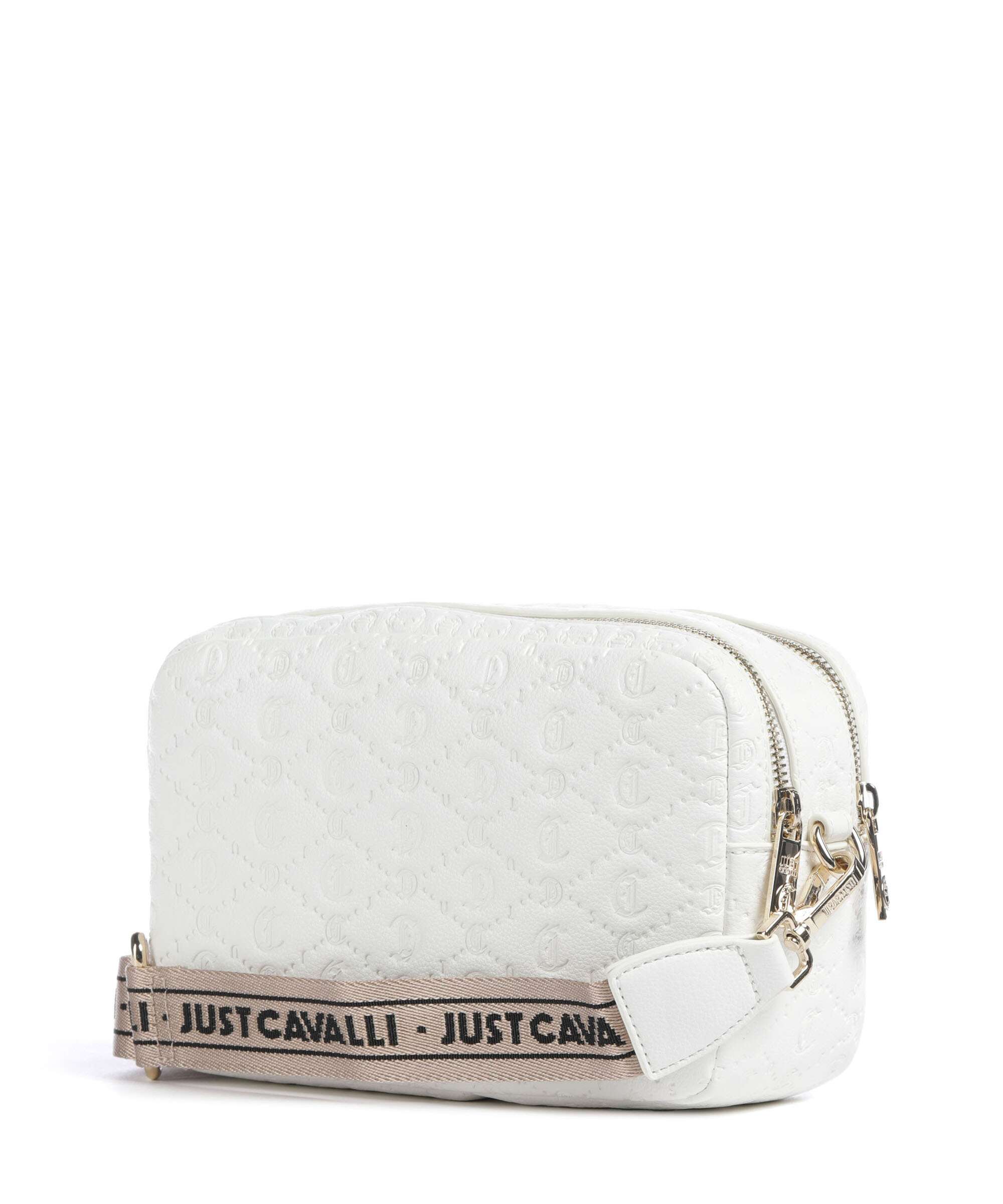 Just Cavalli All Over Gothic Crossbody bag white