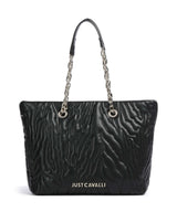 Just Cavalli Quilted Zebra Ostoskassi black