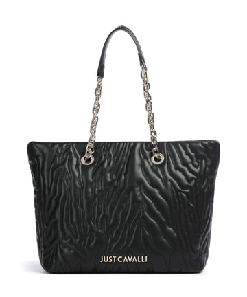 Just Cavalli Quilted Zebra Ostoskassi black