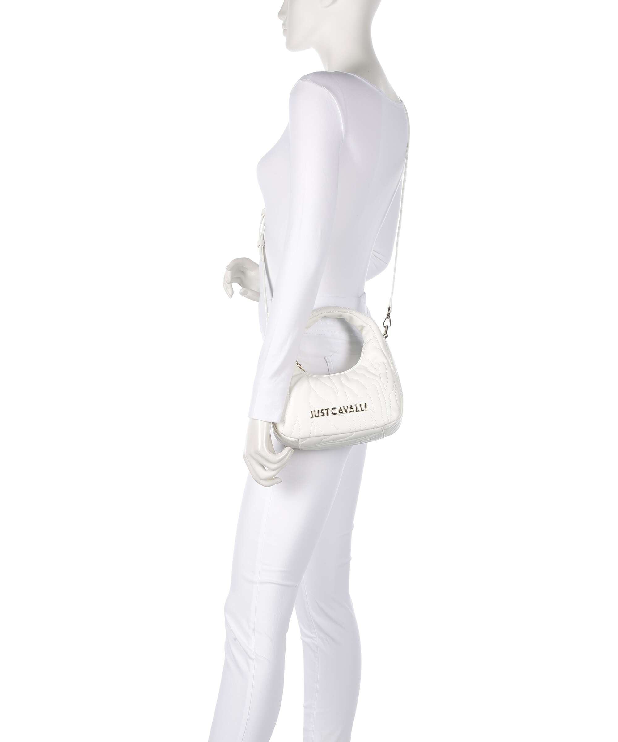 Just Cavalli Quilted Zebra Handbag white