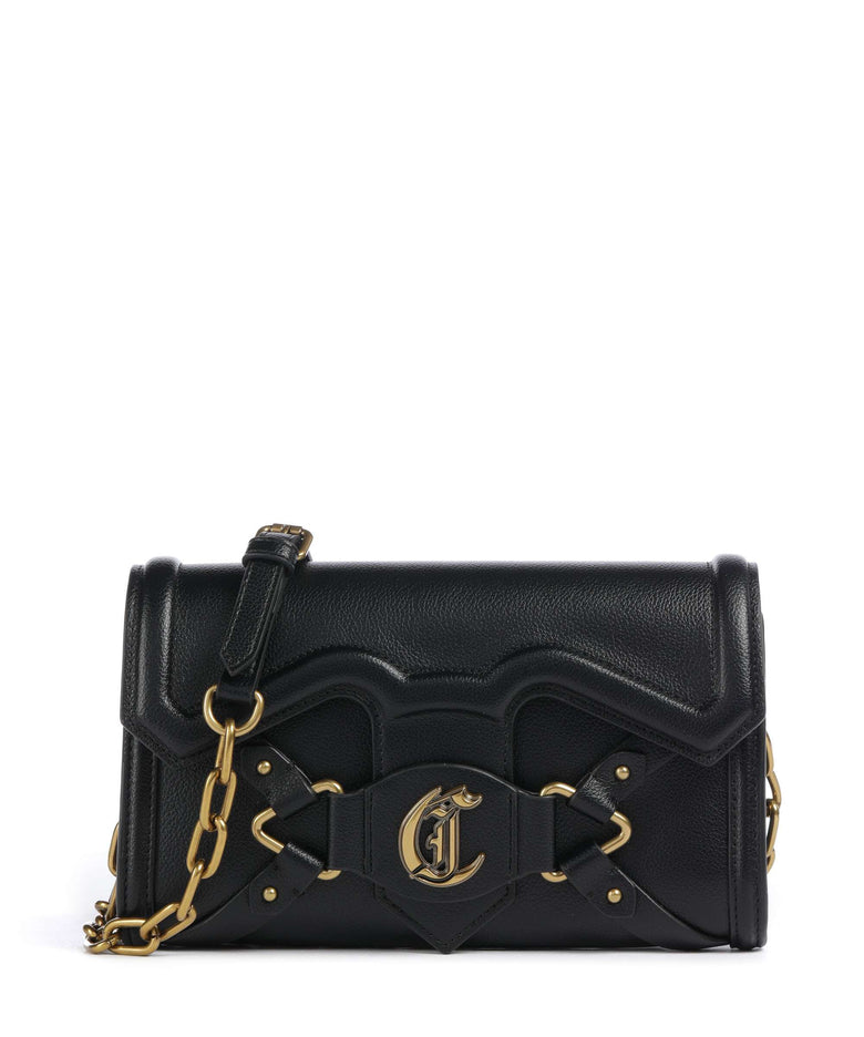 Just Cavalli Crossed Laces Crossbody bag black
