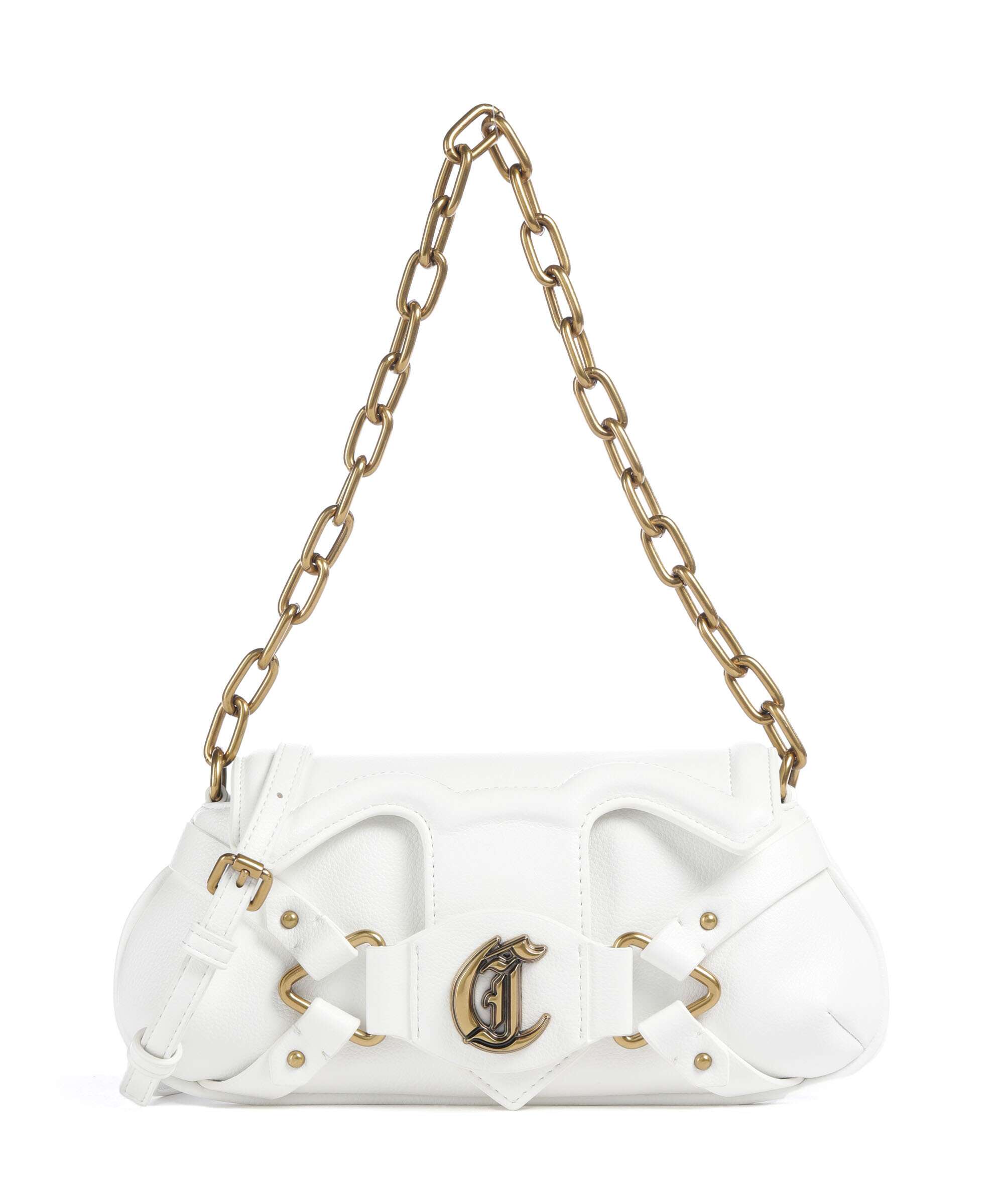 Just Cavalli Crossed Laces Shoulder bag white