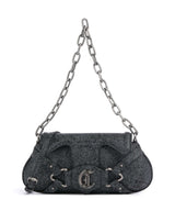 Just Cavalli Crossed Laces Shoulder bag black