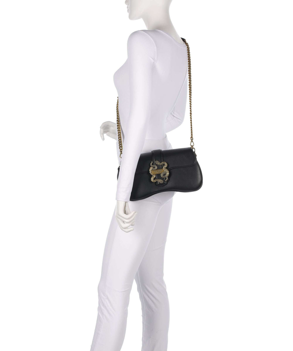 Just Cavalli Iconic Snakes Shoulder bag black