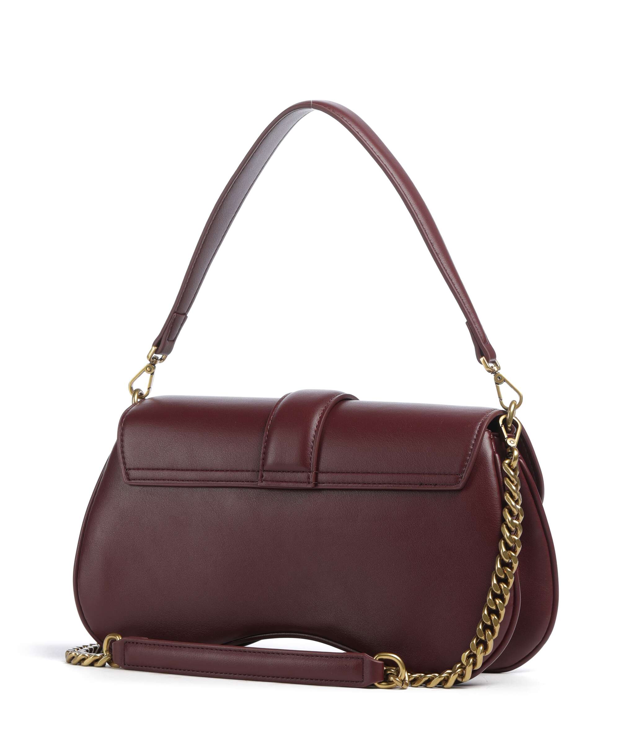 Just Cavalli Iconic Snakes Shoulder bag cordovan