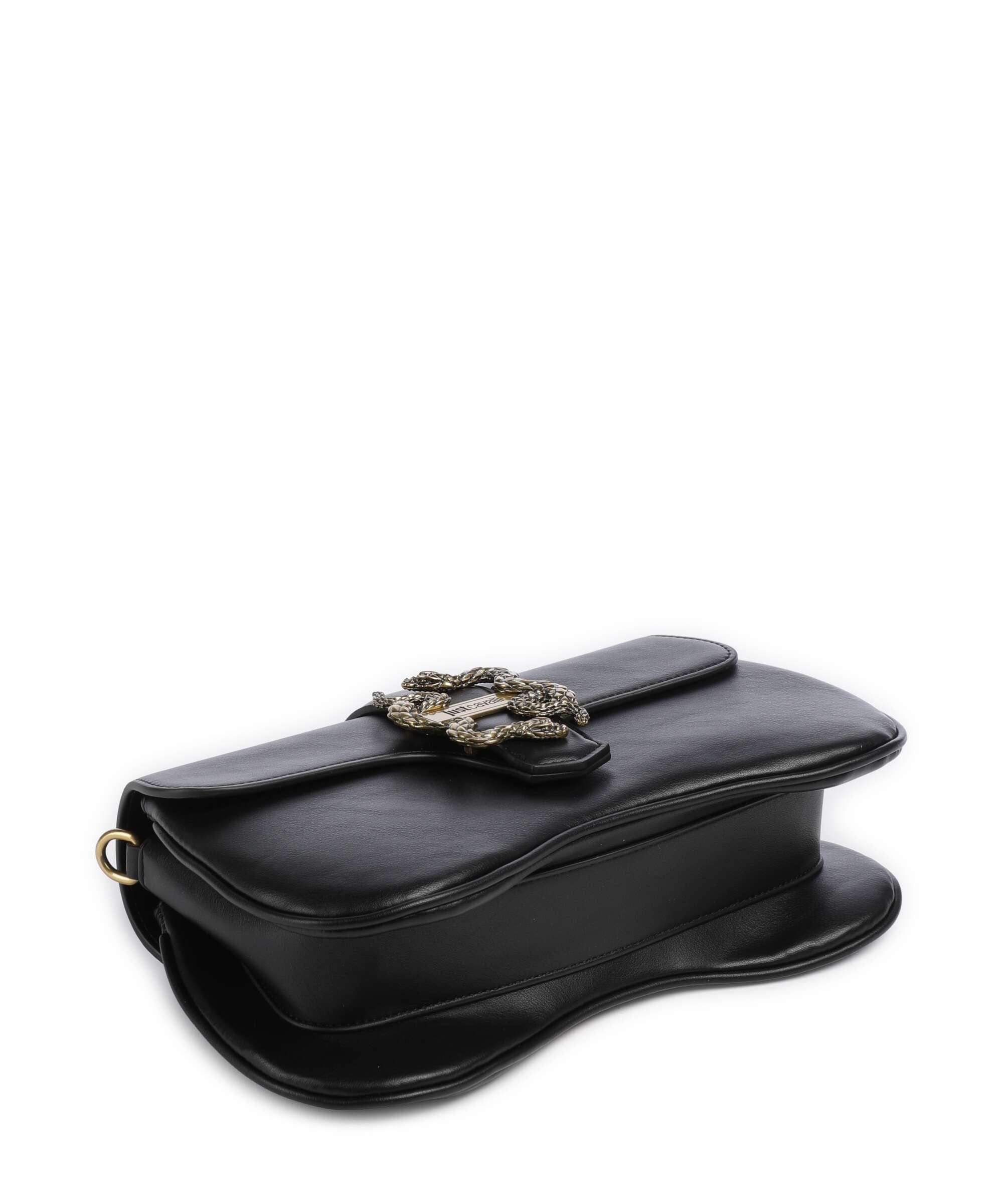 Just Cavalli Iconic Snakes Shoulder bag black