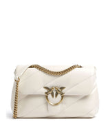 Pinko Love Puff Classic Olkalaukku bianco seta/antique gold