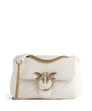 Pinko Love Puff Mini Olkalaukku bianco seta/antique gold