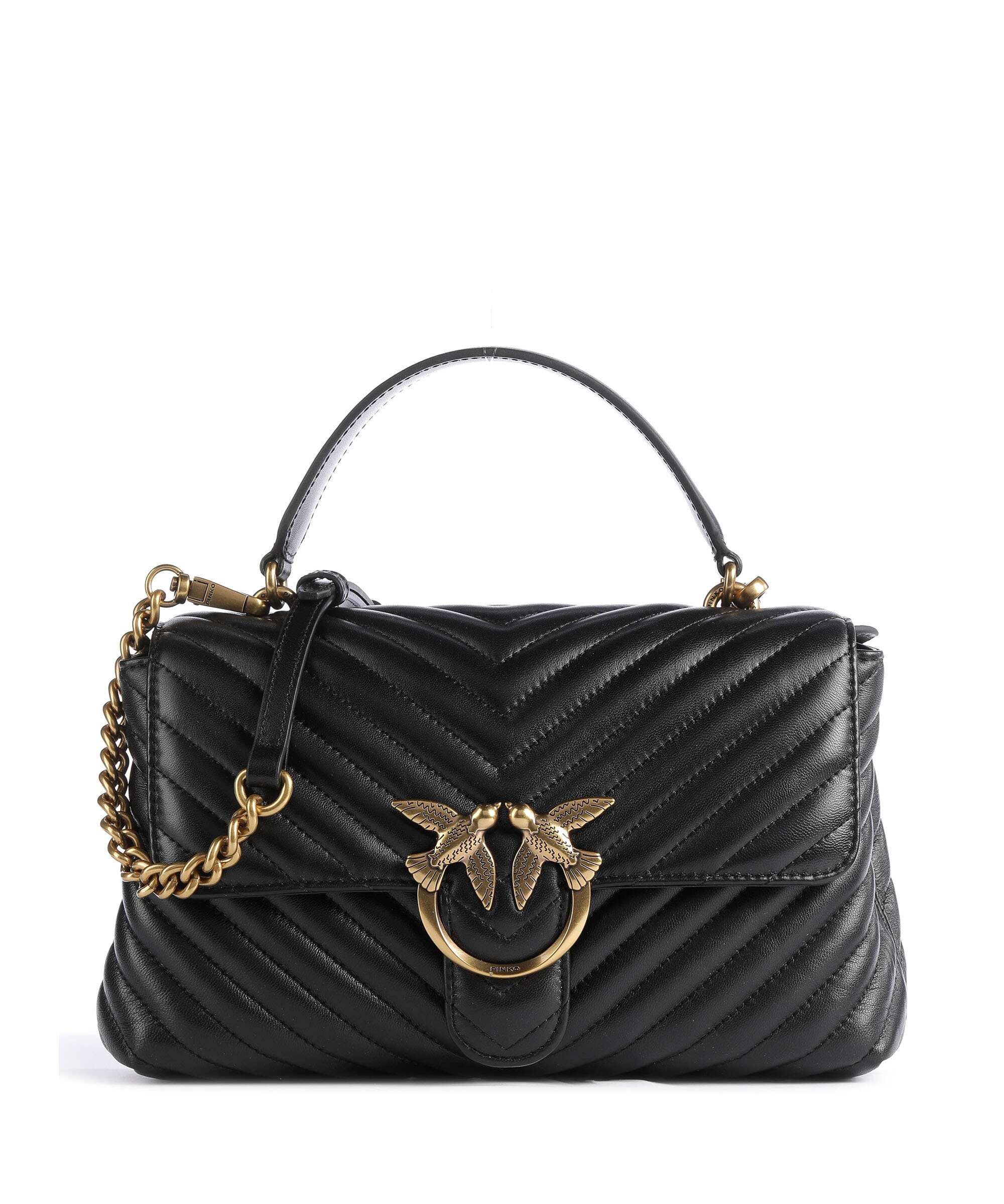 Pinko Love Lady Puff Classic Handbag nero/antique gold