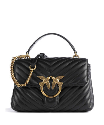Pinko Love Lady Puff Mini Käsilaukku nero/antique gold