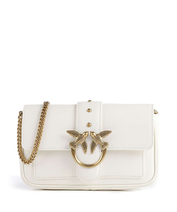 Pinko Love One Pocket Lompakko bianco seta/antique gold