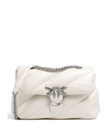 Pinko Love Puff Classic Olkalaukku bianco seta/old silver