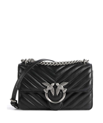 Pinko Love One Mini Olkalaukku nero/old silver