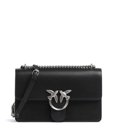 Pinko Love One Classic Olkalaukku nero/old silver