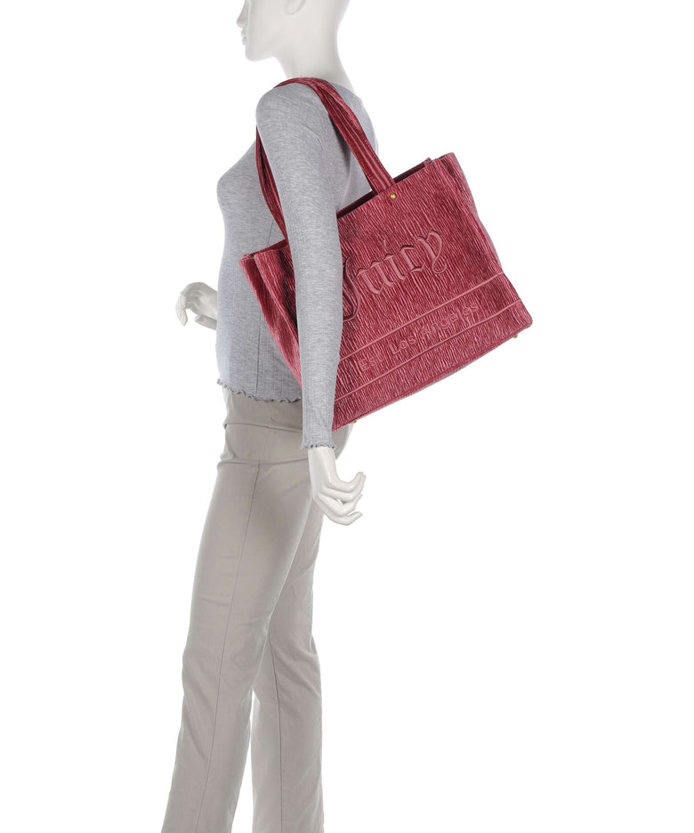 Juicy Couture Iris Crinkled Velvet L Tote bag wethered rose