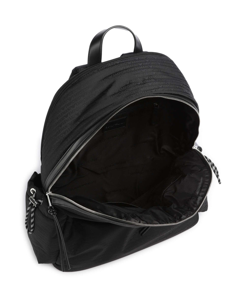 Emporio Armani Monogram Backpack black