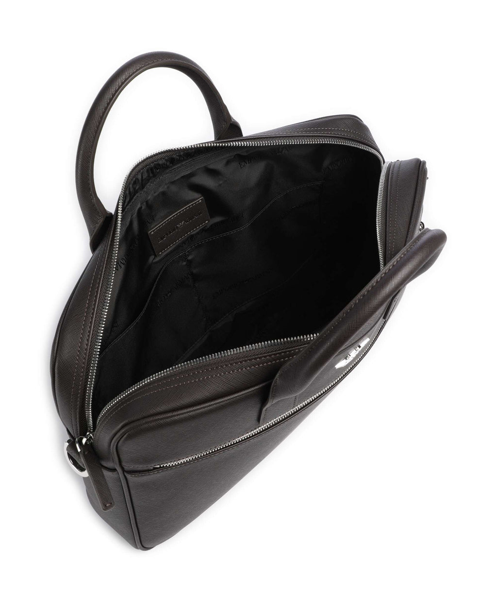 Emporio Armani Business Regenerated Briefcase ebony