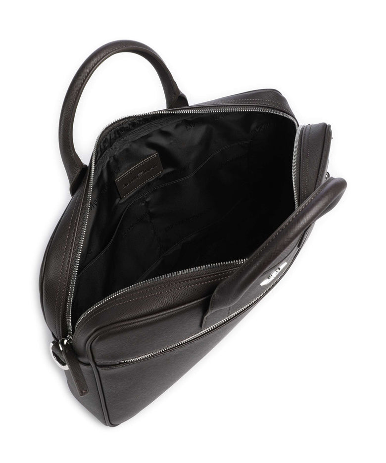 Emporio Armani Business Regenerated Briefcase ebony