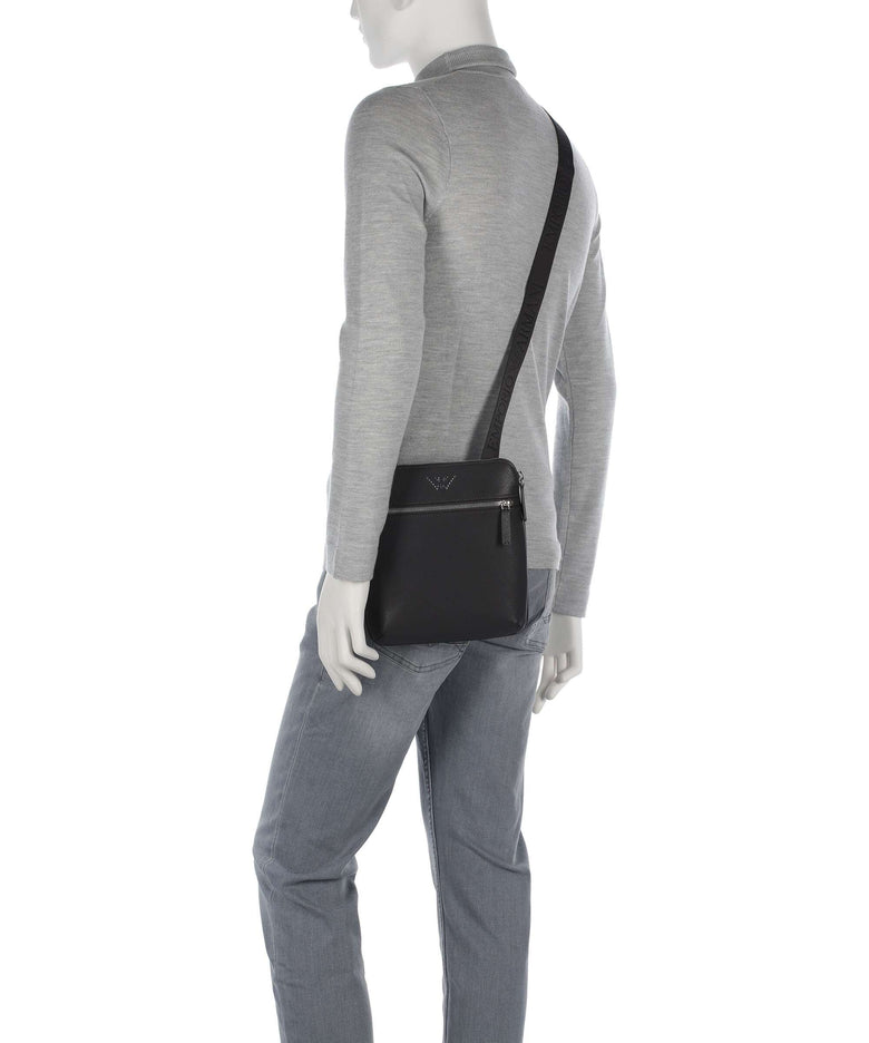 Emporio Armani Business Regenerated Crossbody bag ebony