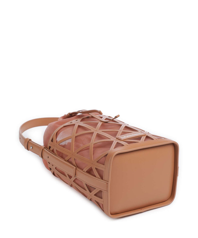 Emporio Armani Deva M Bucket bag terracotta