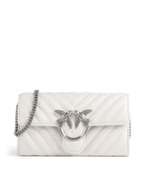 Pinko Love One Lompakko bianco seta/old silver