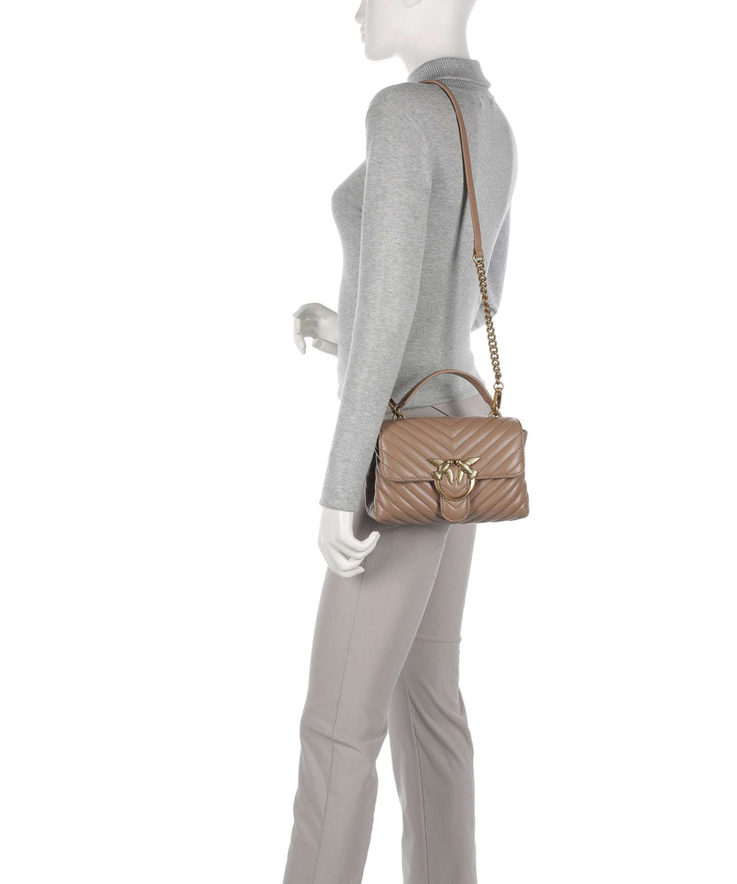 Pinko Love Lady Puff Mini Handbag biscotto zenzero/antique gold