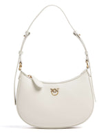 Pinko Half Moon Mini Olkalaukku bianco seta/antique gold