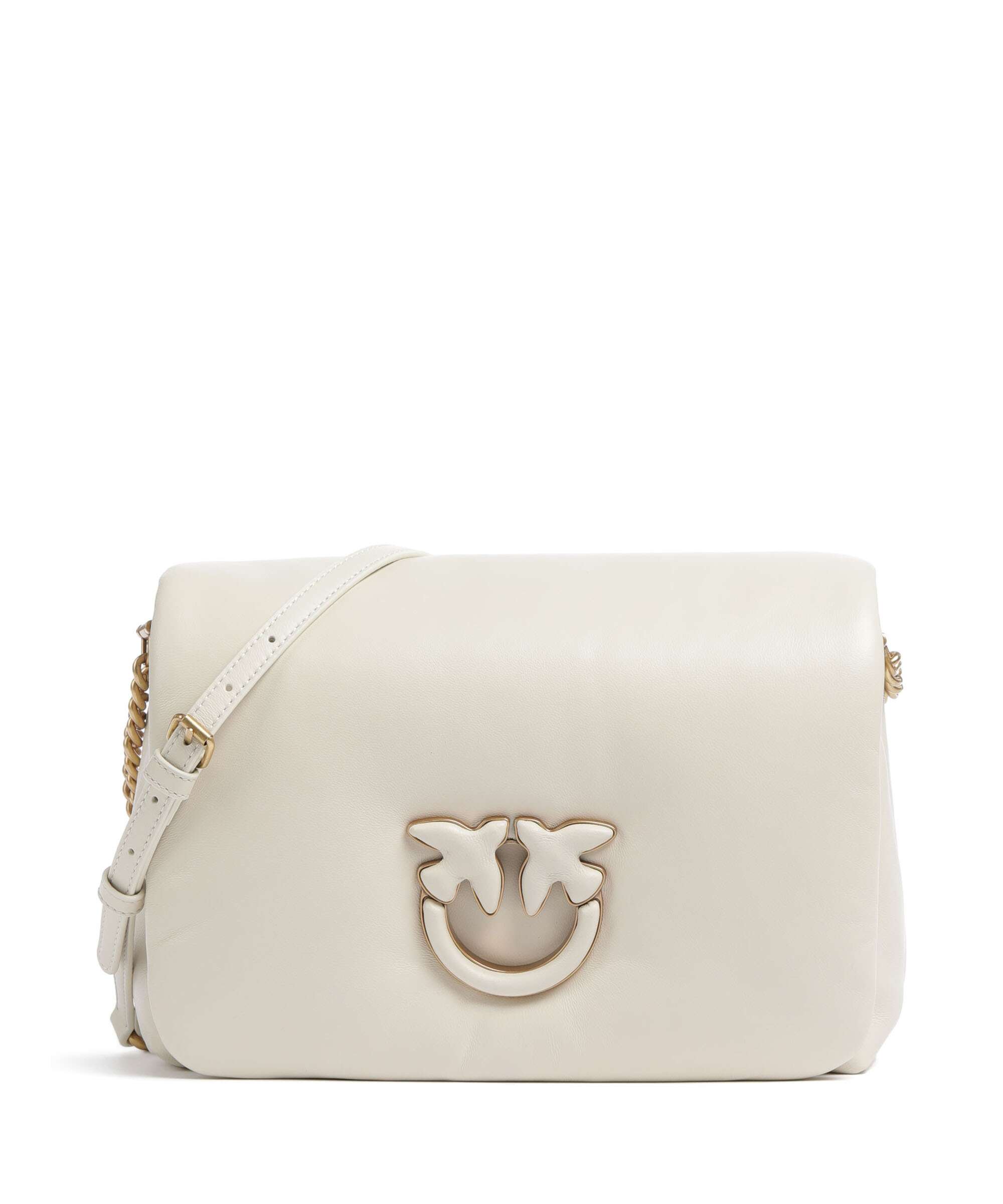 Pinko Love Click Puff Classic Crossbody bag bianco/block color