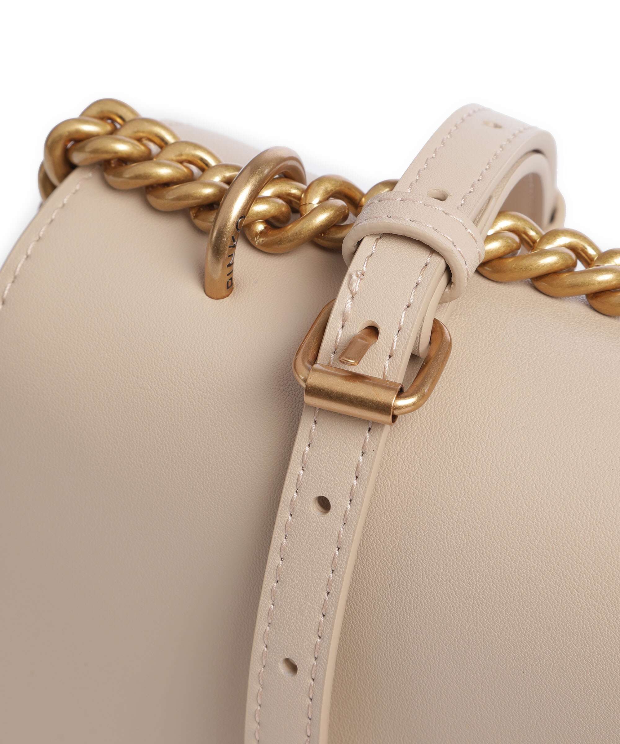 Pinko Love One Classic Shoulder bag beige/grigio fumo/antique gold