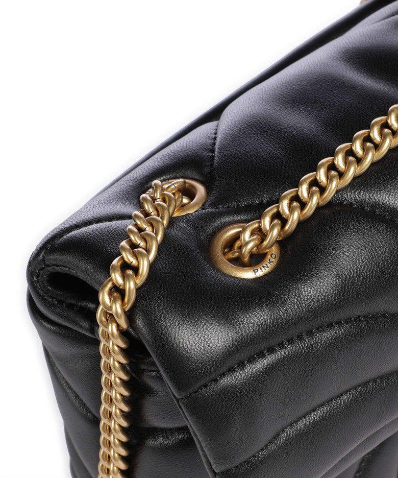 Pinko Love Puff Mini Shoulder bag nero/antique gold