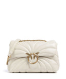 Pinko Love Puff Classic Olkalaukku bianco seta/antique gold