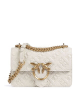 Pinko Love One Mini Olkalaukku bianco seta/antique gold