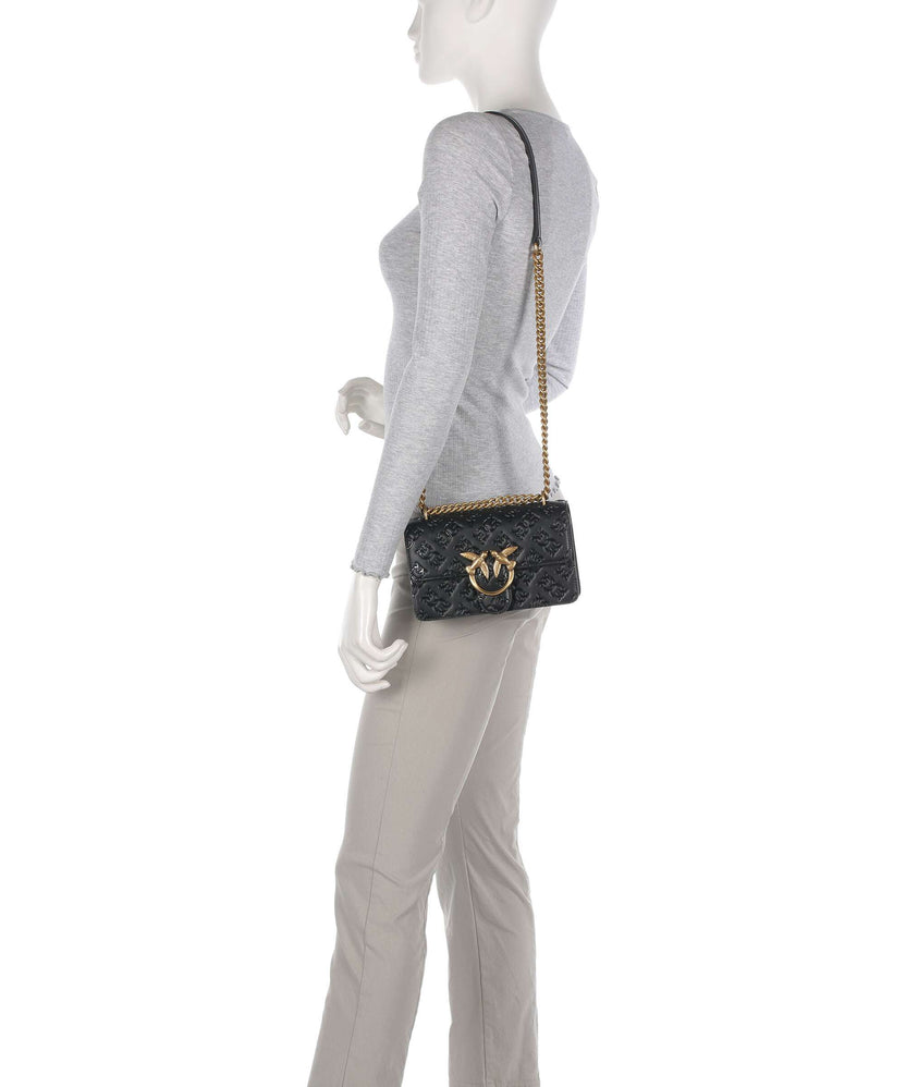 Pinko Love One Mini Shoulder bag nero/antique gold