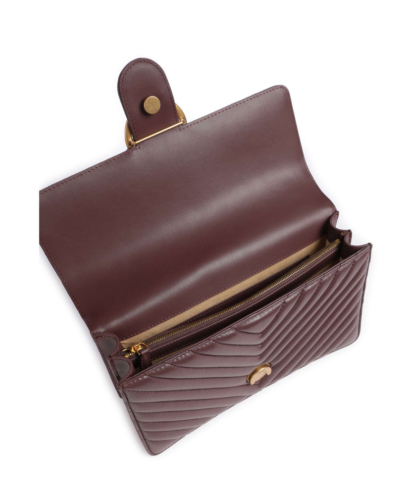 Pinko Love One Classic Shoulder bag cioccolato amaro/antique gold