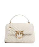 Pinko Love Lady Puff Mini Handbag bianco seta/antique gold