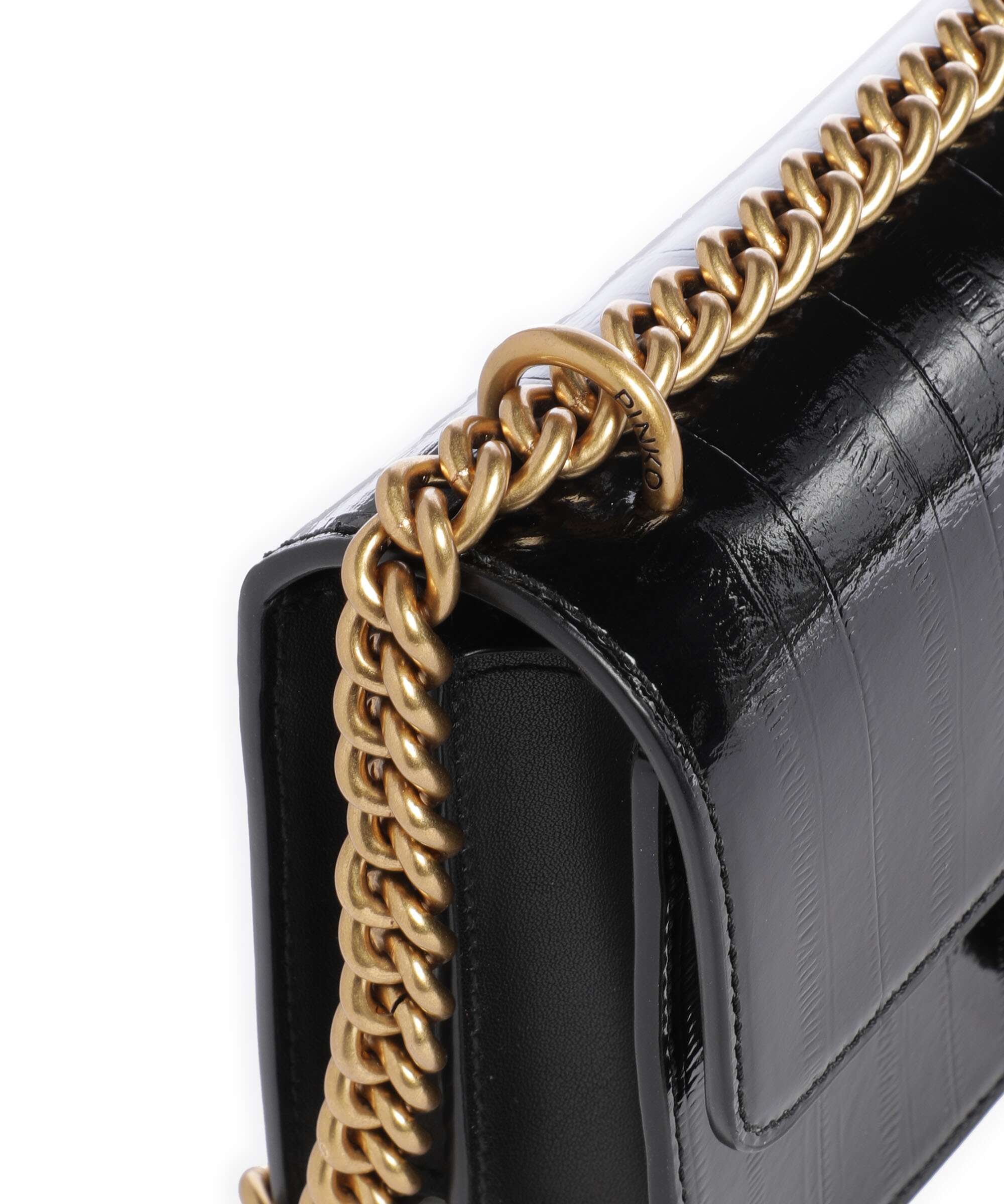 Pinko Love One Mini Shoulder bag nero/antique gold