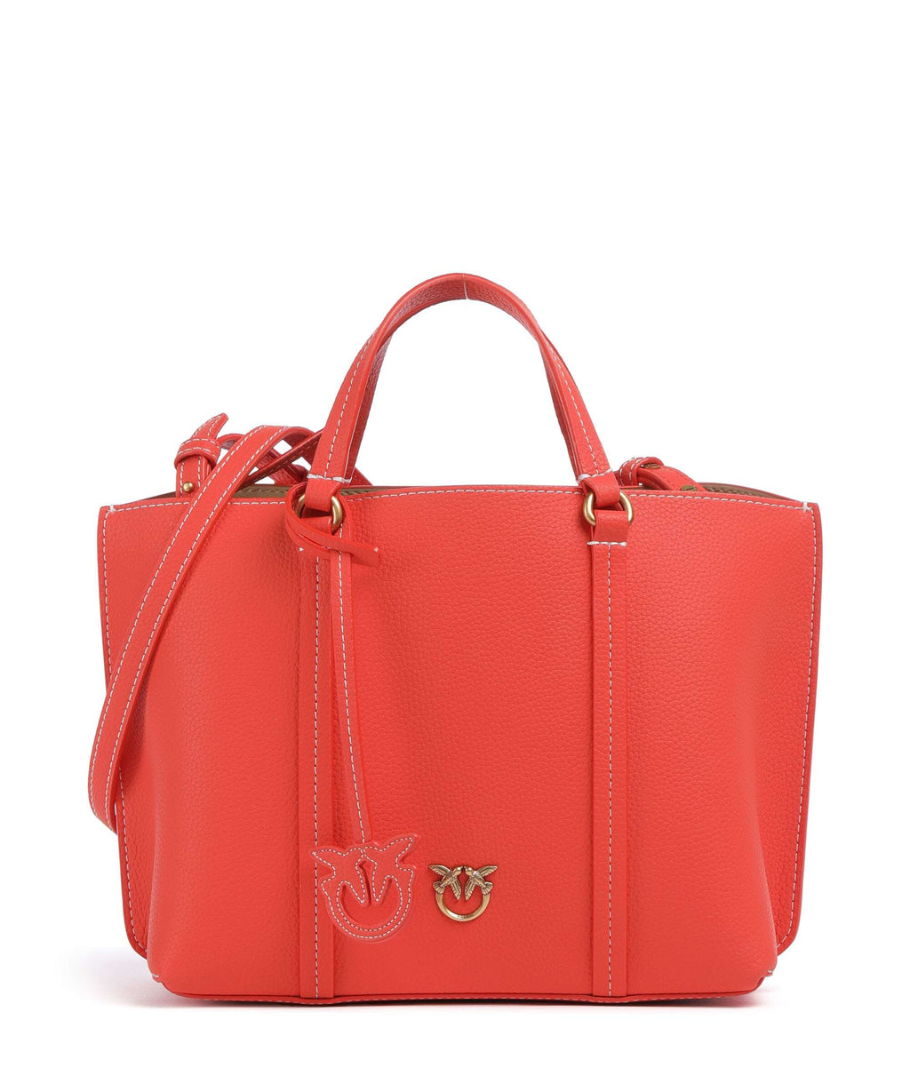 Pinko Carrie Classic Handbag rosso mandarino/antique gold