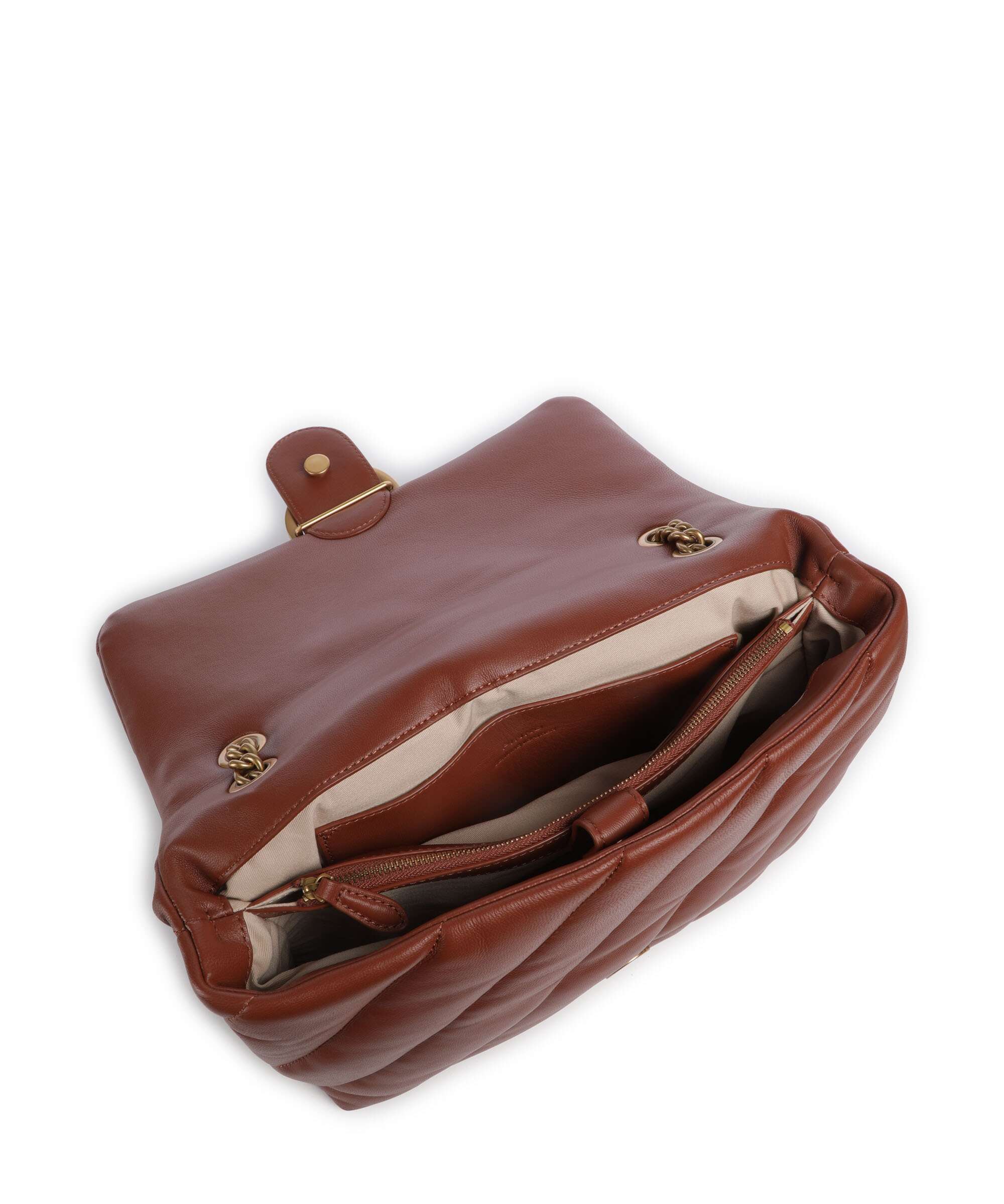 Pinko Love Puff Big Shoulder bag arabo/antique gold