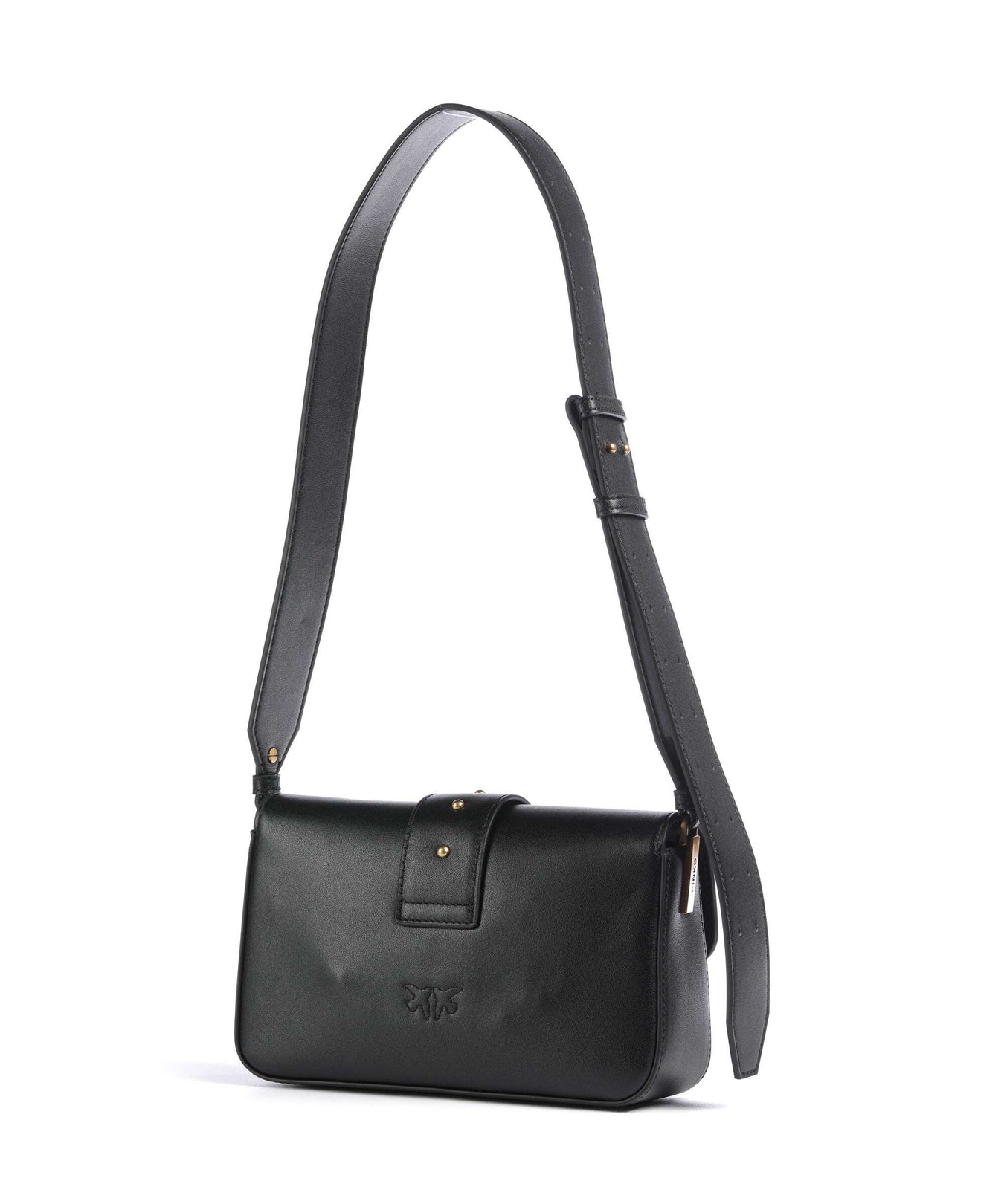 Pinko Love One Mini Slouchy Shoulder bag nero/antique gold