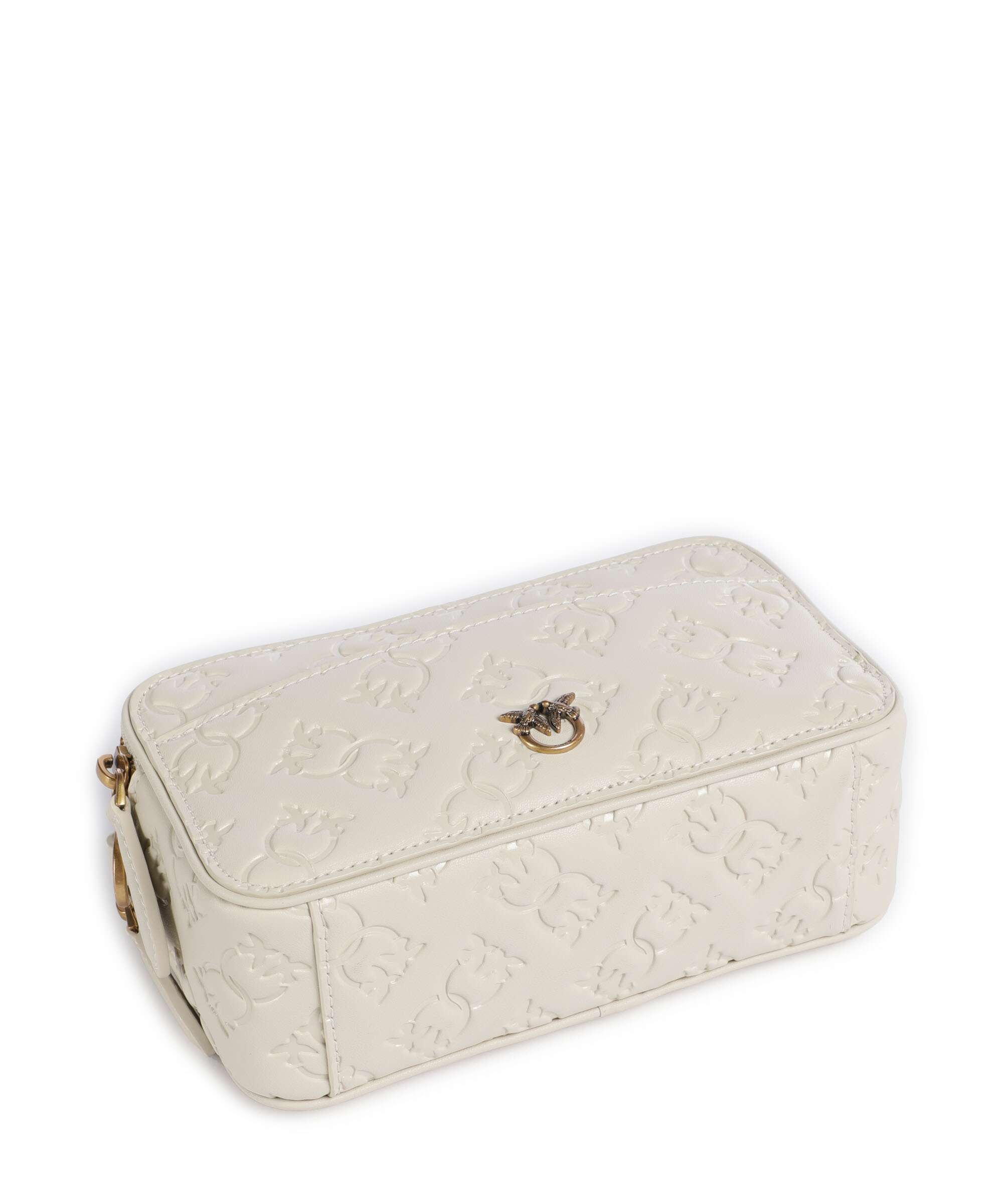 Pinko Mini Crossbody bag bianco seta/antique gold