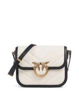 Pinko Love Box Mini Olkalaukku beige/navy stripes