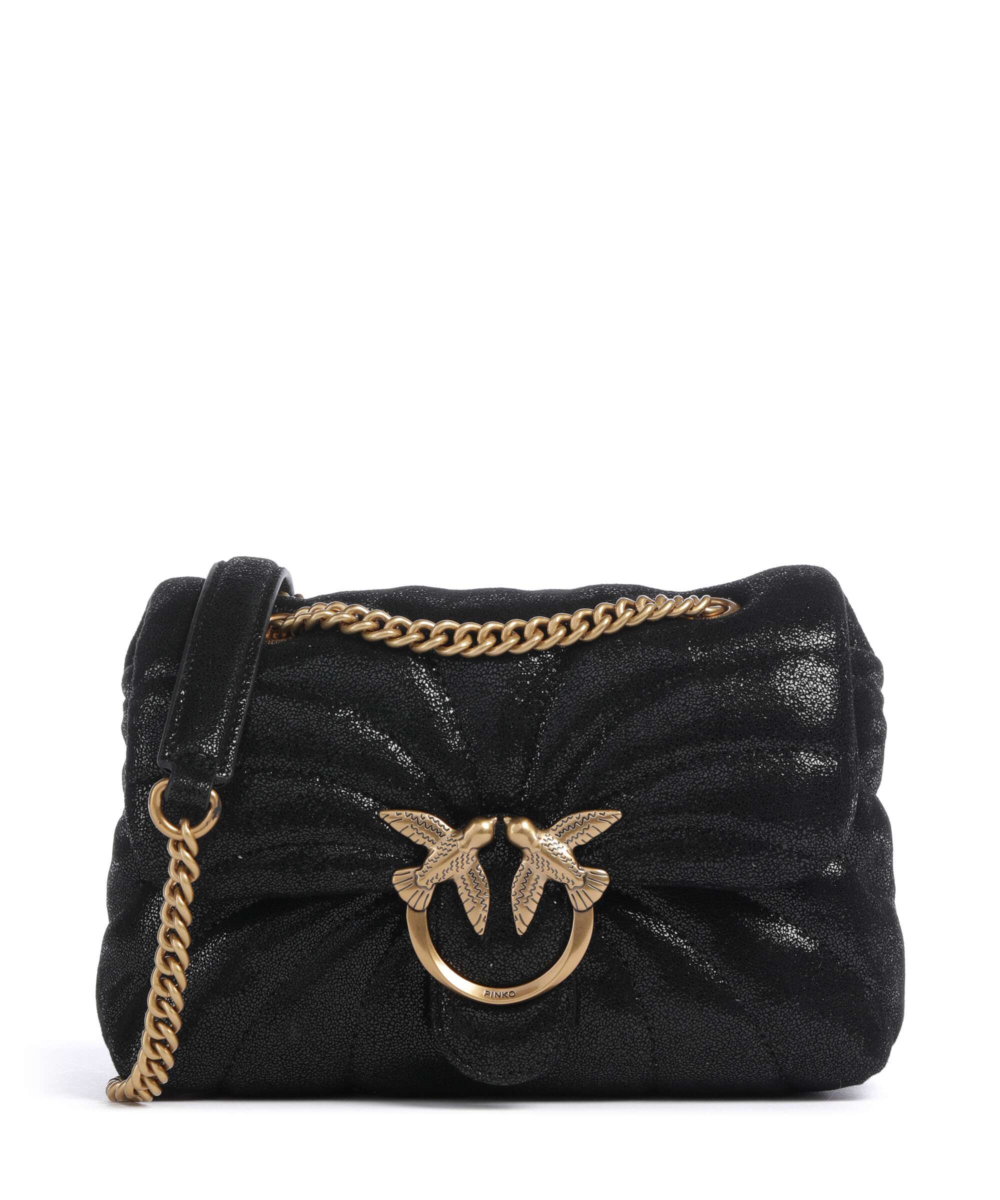 Pinko Love Puff Mini Shoulder bag oro/nero/antique gold